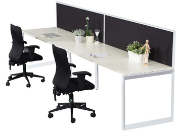 Rapid Infinity Loop Leg Single Sided Workstations with Screens